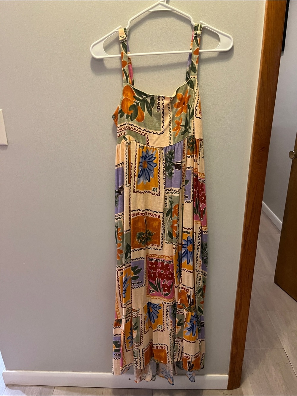 Paper Heart Medium Patchwork Floral Sleeveless Maxi Dress - Multicolor